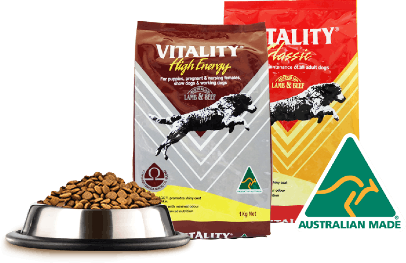 Vitality puppy outlet food